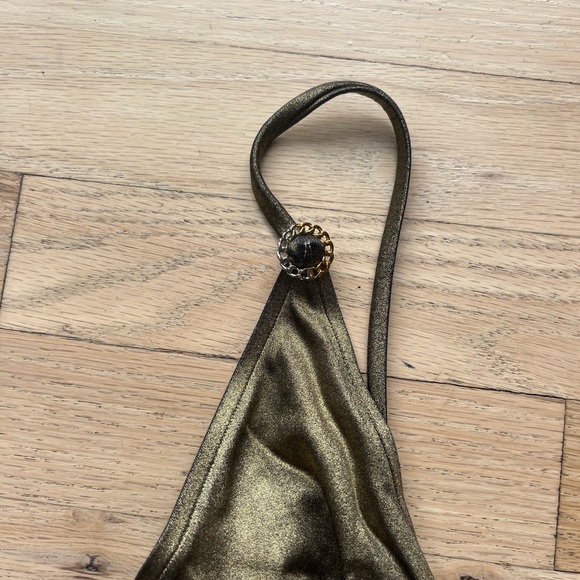 Metallic 2024 Chanel swim suit size 38 used few times - Picture 7 of 7